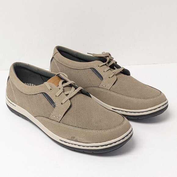 Dunham Fitswift Casual Sneaker, Stone, Mens 9.5 M